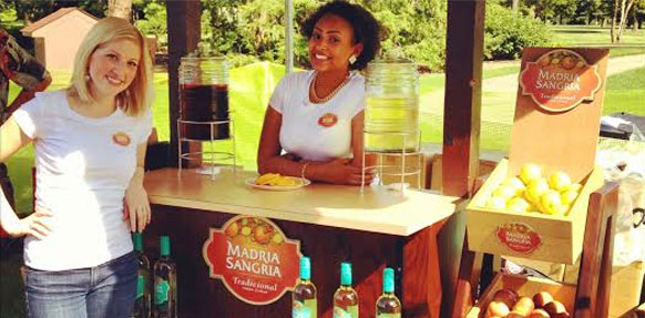 Madria Sangria Wine Buffs at a wine event Madria Sangria Wine Buffs