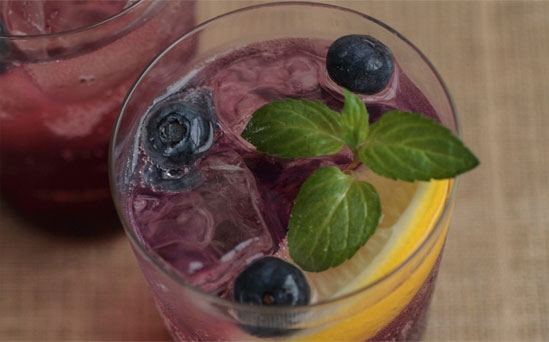 Blue Sangria recipe with blueberries and red Sangria Blueberry Sangria Recipe