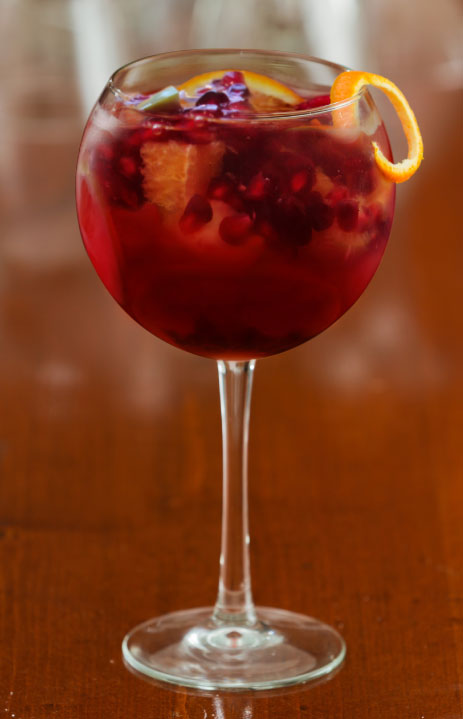 Pomegranate Sangria Sparkler Recipe